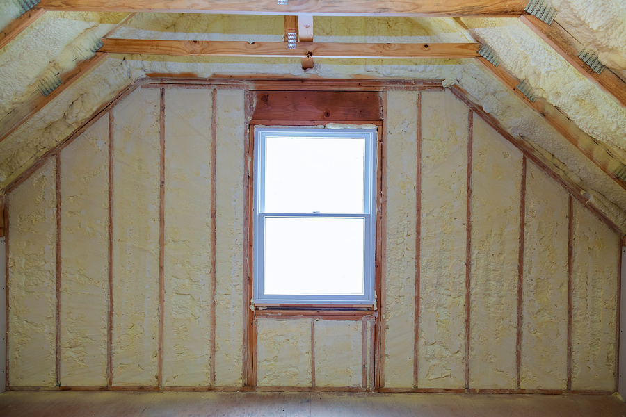 foam plastic Insulation of a new home